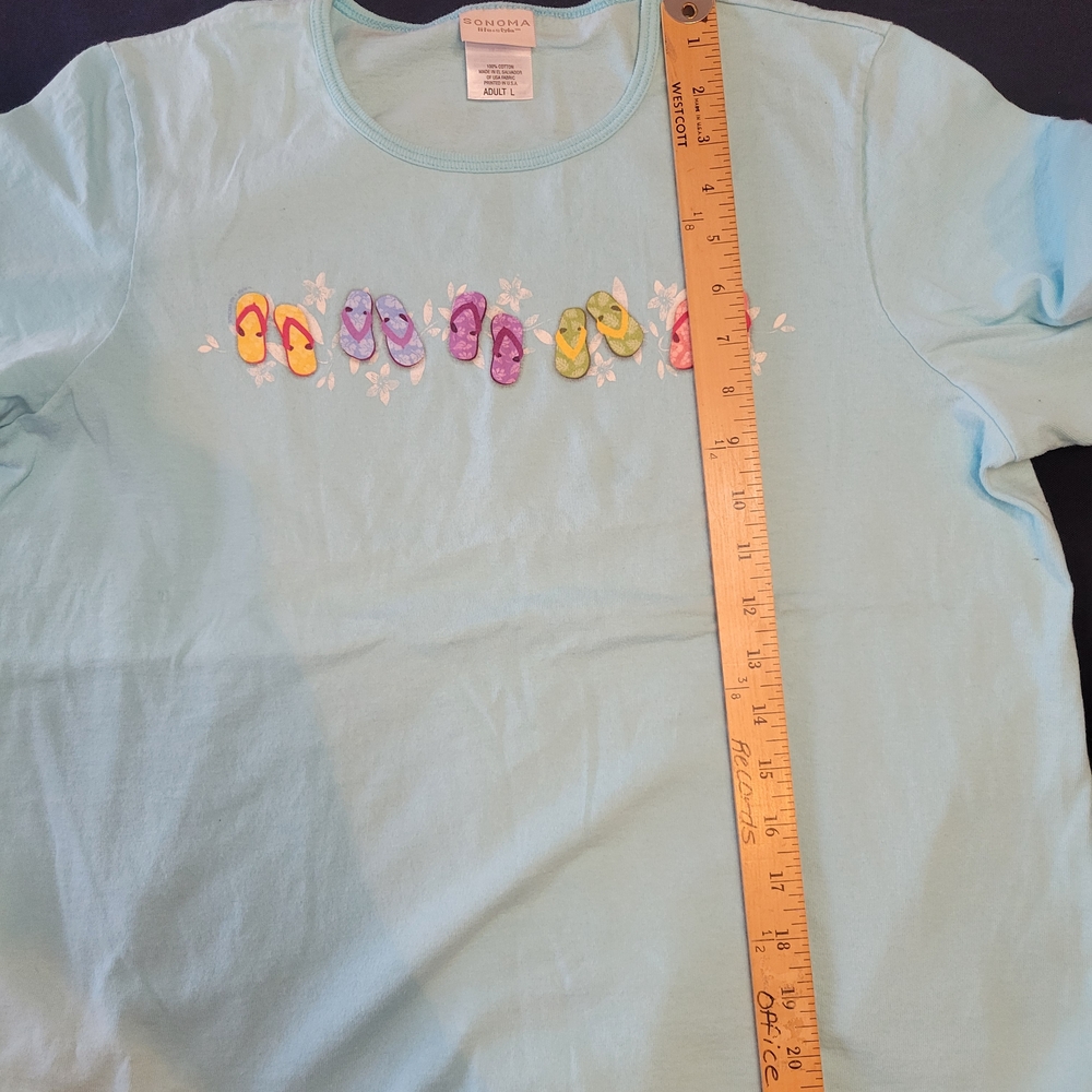 Sonoma Aqua Flip-Flop Tee
